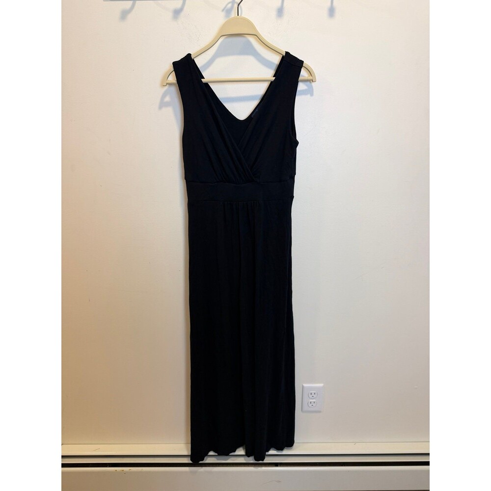 Boden Black V-neck Sleeveless Maxi Dress